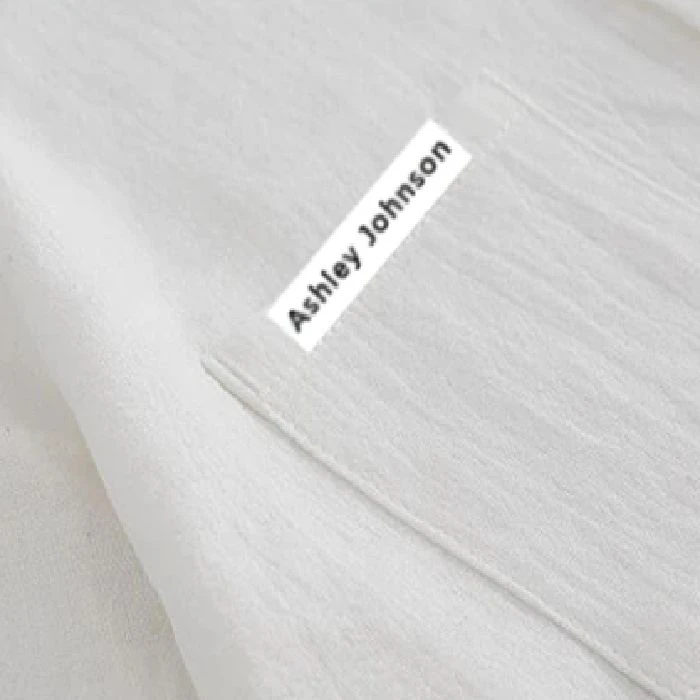 Trak za prenos na tekstil TZc-FA3 12mm Črna na belo podlago 300cm, termo transfer trak za tiskalnike brother