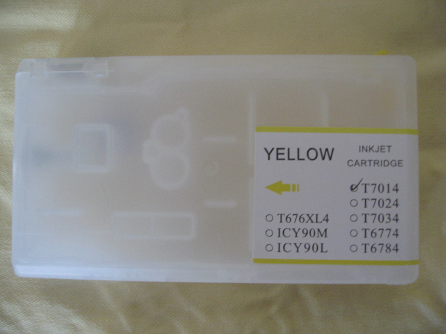 Žuta zauvijek prozirna karta 100mL za Epson Work Force 4515DN/4525DNF/4535DWF/4545DTWF/WP-4015DN/WP-4025DW , C13T70144010,C13T70134010,C13T70124010,C13T70114010