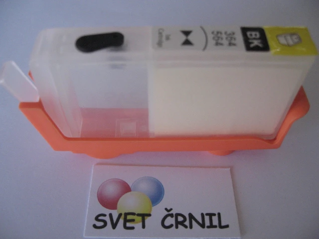 Večna prozorna kartuša za HP 364 ozka črna, hp 364,CB322EE,CB317EE