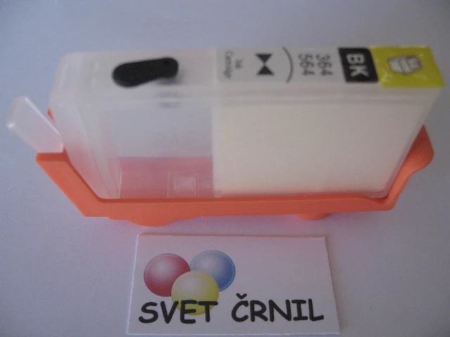 Večna prozorna kartuša za HP 364 ozka črna, hp 364,CB322EE,CB317EE