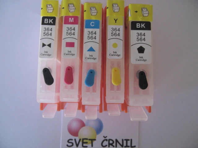 Večna prozorna kartuša za HP 364 široka črna, hp 364,CB321EE,CB316EE