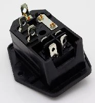 Vtičnica s stikalom in varovalko 10A 250V, stikalo z varovalko