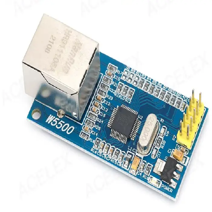 W5500 Ethernet network mrežni modul TCP / IP 51 / STM32, W5500 Ethernet modul, TCP IP mrežni modul, SPI MODE 0 3, 8051 51 Ethernet, STM32 Ethernet, 8 socketov, 10BaseT 100BaseTX, Wake on LAN UDP, 32K TX RX buffer, ceneje, ugodno, prihranek, lokalno, Ljubljana