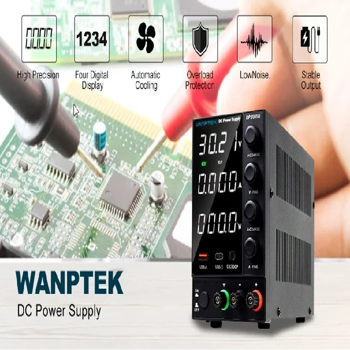 WANPTEK DPS305U napajalnik s prilagodljivo močjo 30v 5A , WANPTEK DPS305U, laboratorijska napajalna naprava, prilagodljiva moč, avtomatski izračun moči, USB vmesnik, kratki stik alarm, široke aplikacije, varnostne funkcije, AliExpress nakup