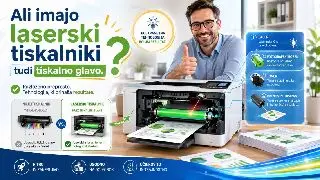 Ali imajo laserski tiskalniki tudi tiskalno glavo ?