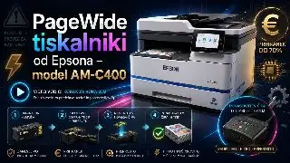PageWide tiskalniki od Epsona model AM-C400, večne kartuše,polnilne kartuše,ekonomično tiskanje,Epson tiskalniki,Micro Piezo tehnologija,trajnostno tiskanje,zmanjšanje odpadkov,dolgotrajna investicija,okolju prijazno tiskanje,zmanjšani stroški vzdrževanja