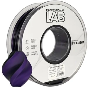 Filament PLA Silk Professional Lab, dvobarvni: črn / vijoličen, 1,75 mm, 1 kg, FG-P102-E1, Neutral Black C, 2592 C, dvobarvni: črn / vijoličen