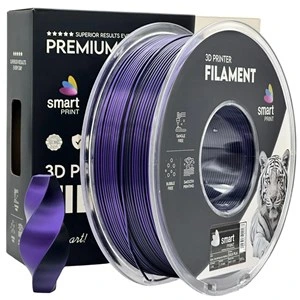 Filament PLA Silk Smart Print, dvobarvni: črn / vijoličen, 1,75 mm, 1 kg, FG-S102-E1, Neutral Black C, 2592 C, dvobarvni: črn / vijoličen