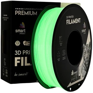 Filament PLA, svetleč v temi Smart Print, zelen, 1,75 mm, 1 kg, FG-S43-E1, 354 C, zelen