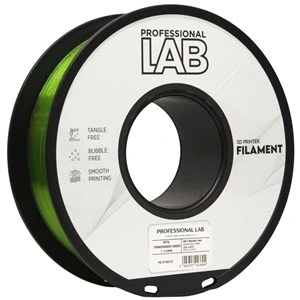 Filament PETG Professional Lab, prozorno zelen, 1,75 mm, 1 kg, FG-P198-E1, 354 C, prozorno zelen