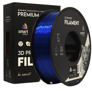 Filament PETG Smart Print, prozorno moder, 1,75 mm, 1 kg, FG-S199-E1, 300 C, prozorno moder
